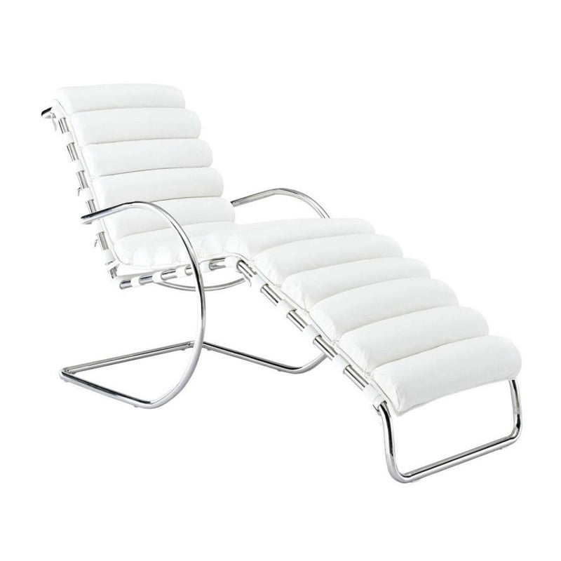Poltrona Cantilever con apoyabrazos Cuero